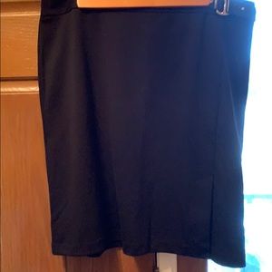 Black Skirt with silver buckle